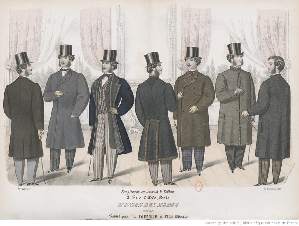Listopad 1861 - moda męska