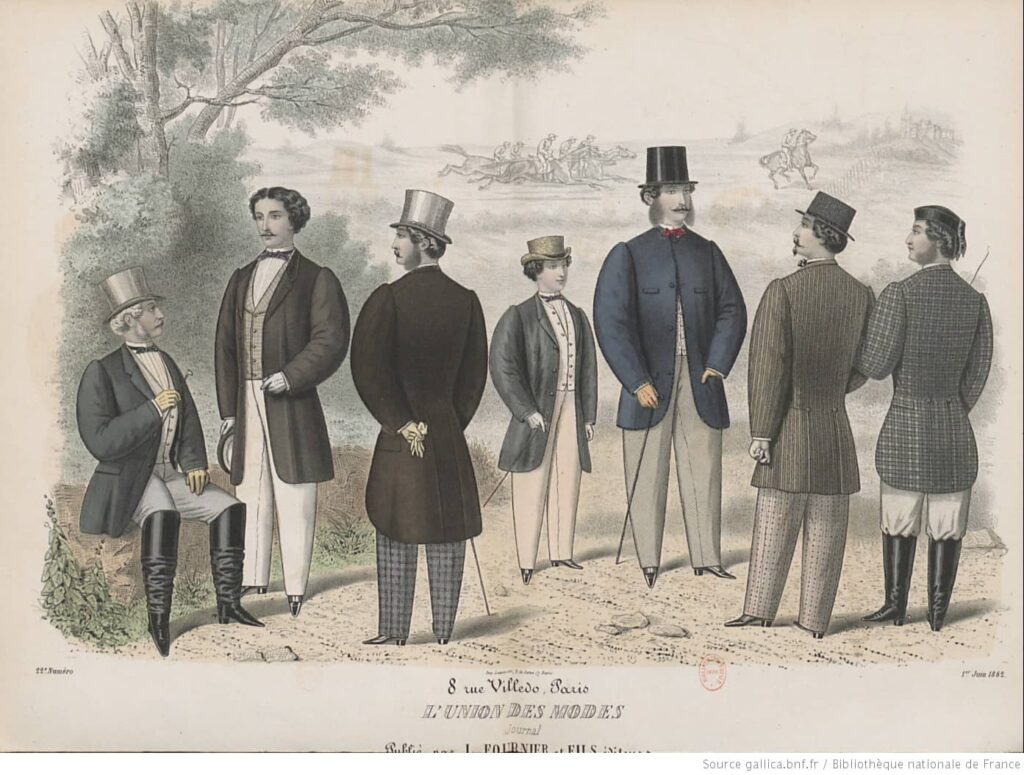 Moda męska w 1862 roku