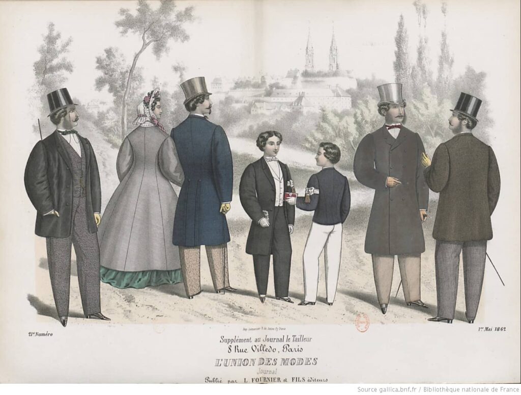 Ubiór męski w 1862 roku
