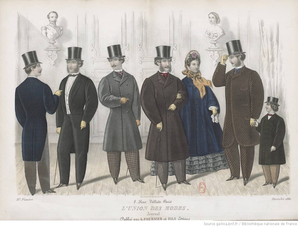 Rycina z modą 1862
