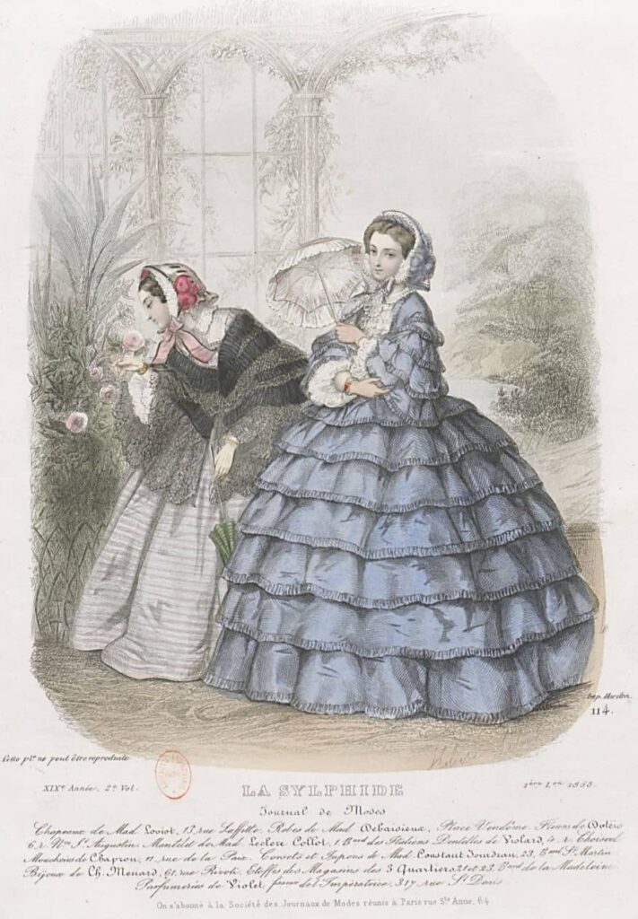 1858 hoop dresses