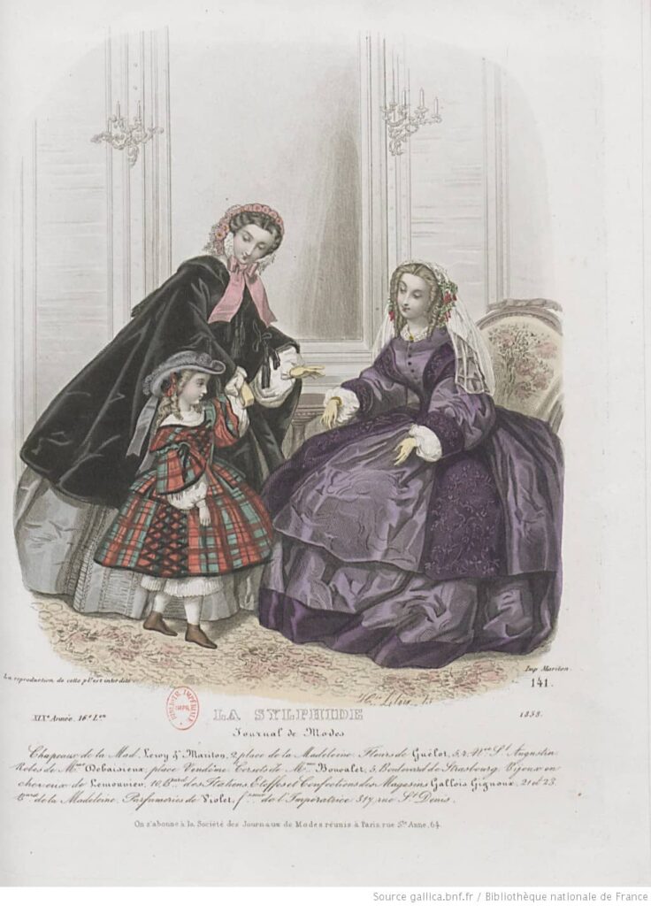 1858 dwie kobiety i dziecko