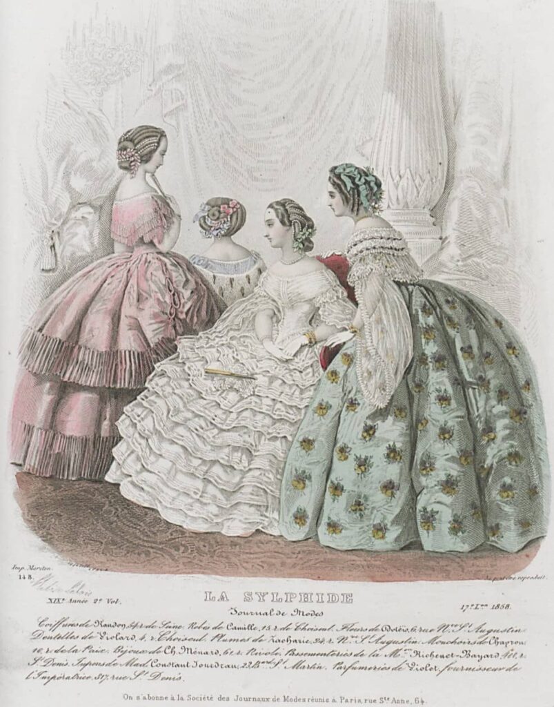 1858 ball dresses
