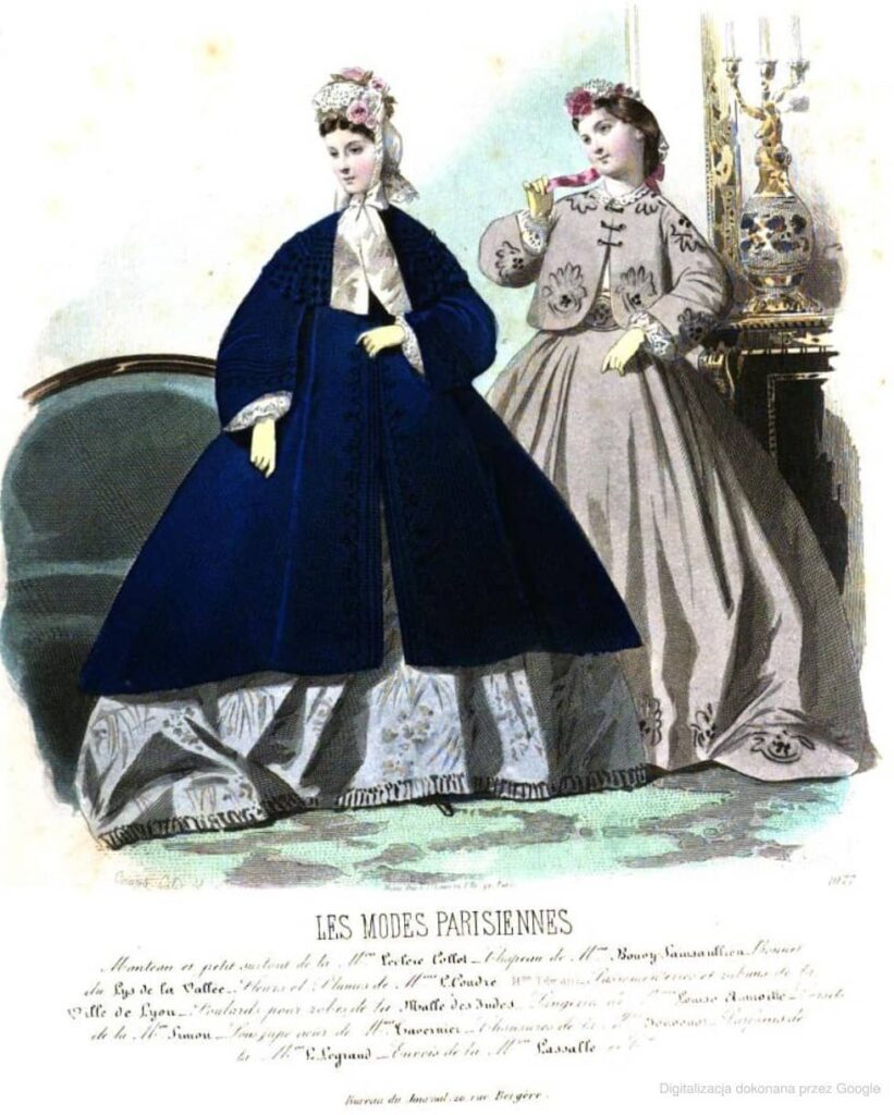 1863 "Les Modes Parisiennes" Fashion Plate October