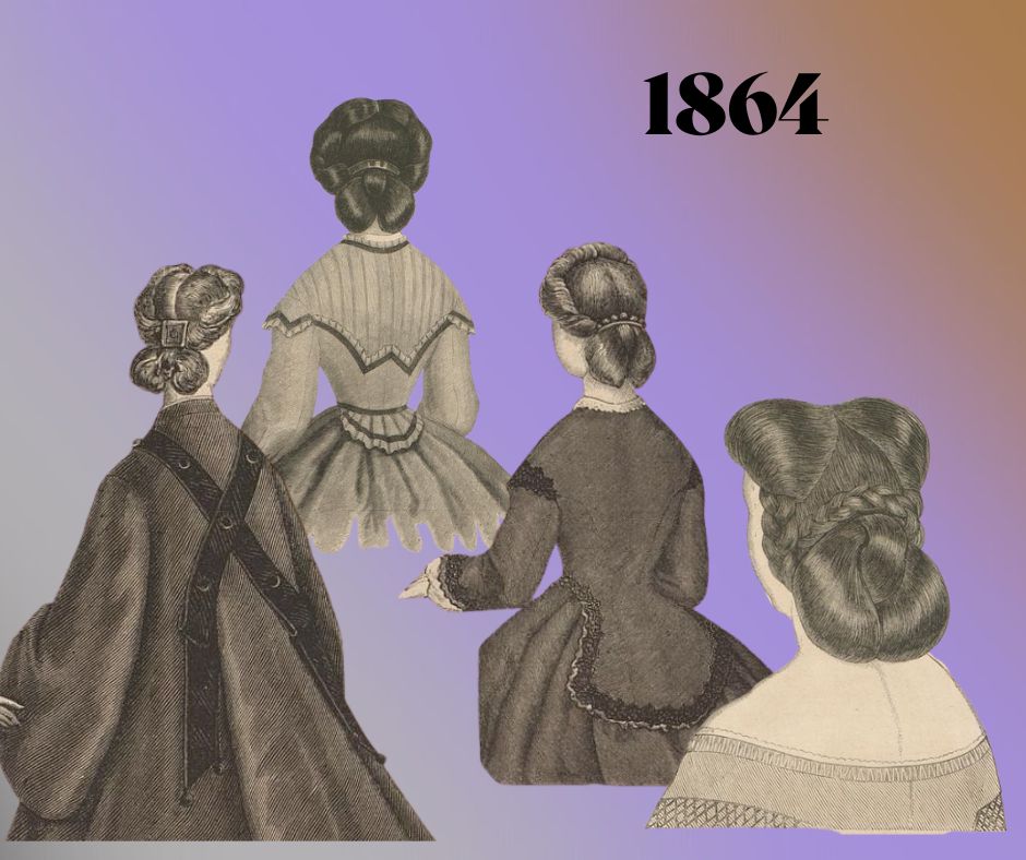 "Bow" hairdo 1864